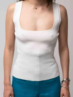 ELIZABETH TOP BIANCO