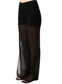 PANTALONE SETA NERO